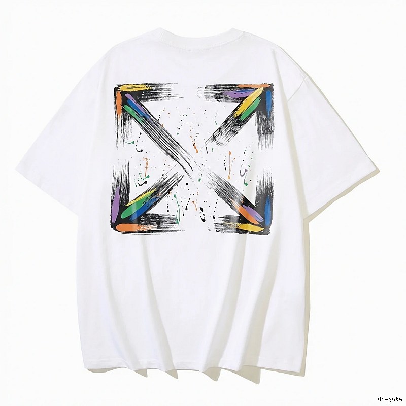 Off-White Graffiti Style White T-shirt
