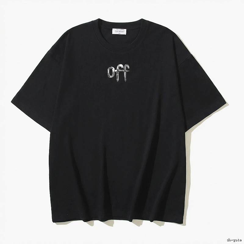 Off-White letter-style black T-shirt