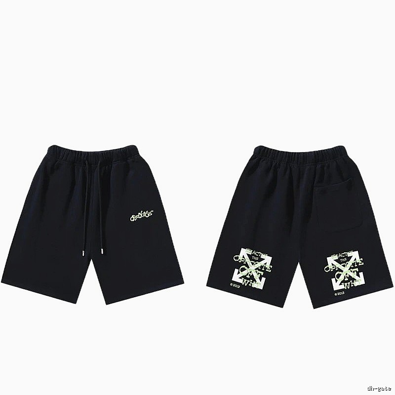 Off-White Style 008 Trendy Black Shorts