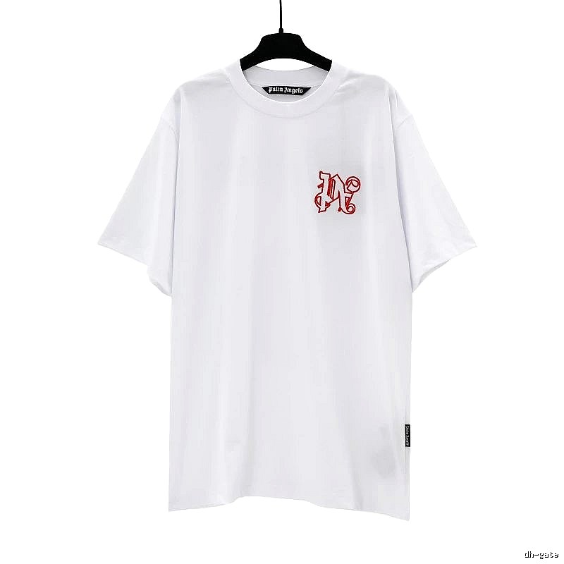 Palm Angels Lightweight Logo T-shirt White Palm Tree for Trend Styling