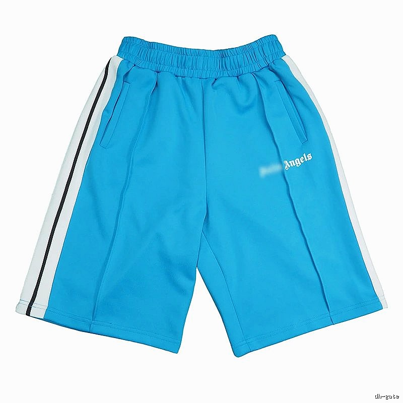 Palm Angels Logo Detail Track shorts Black Side Stripe with Relaxed Feel