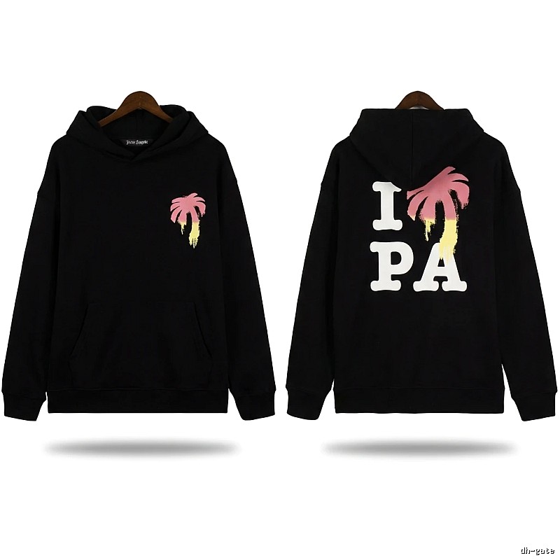 Palm Angels Palm Tree Trendy Brand Black Sweatshirt