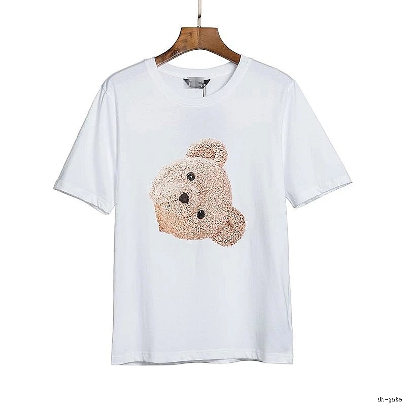 Palm Angels Resort Bear graphic T-shirt White Colorful Bear with Premium Look