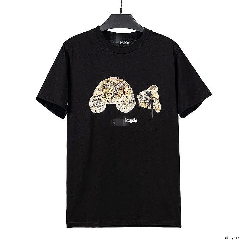 Palm Angels Weekend Bear graphic T-shirt White Colorful Bear for Seasonal Looks