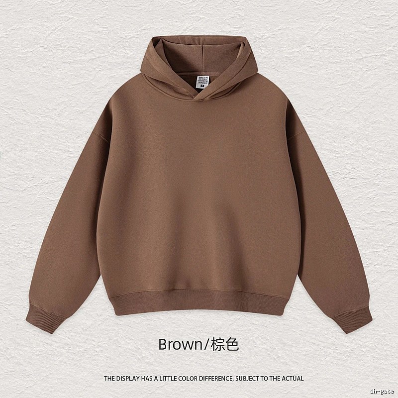 Patterned Blank pullover hoodie Black Minimal A with Polished Detail