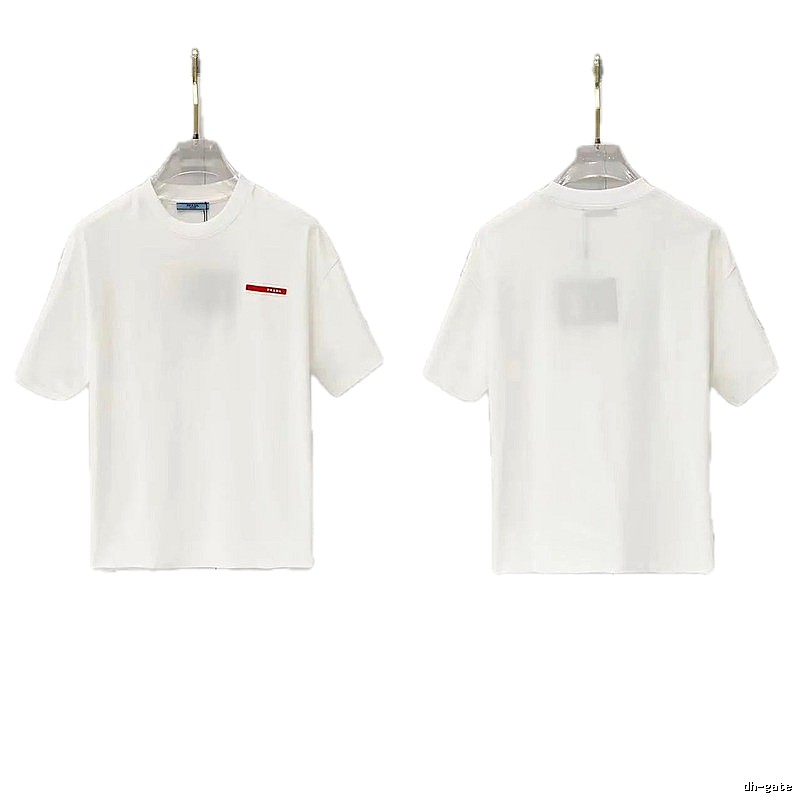 Prada Red Label Minimalist Style White Short-sleeved T-shirt