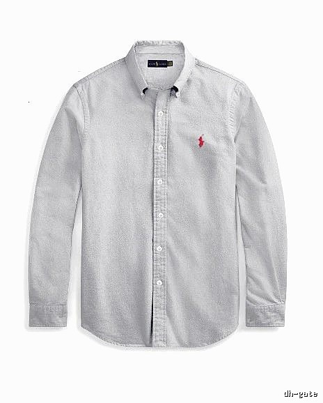 Ralph Lauren Gray Button-Down Shirt Streetwear Look