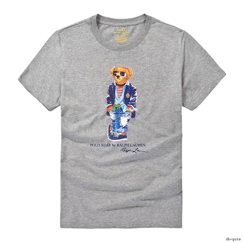 Ralph Lauren Polo Bear trendy brand heather grey T-shirt