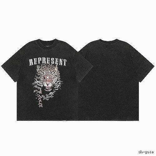 Represent Black Style 821 Owners Club T-Shirt Soft Neutral Logo