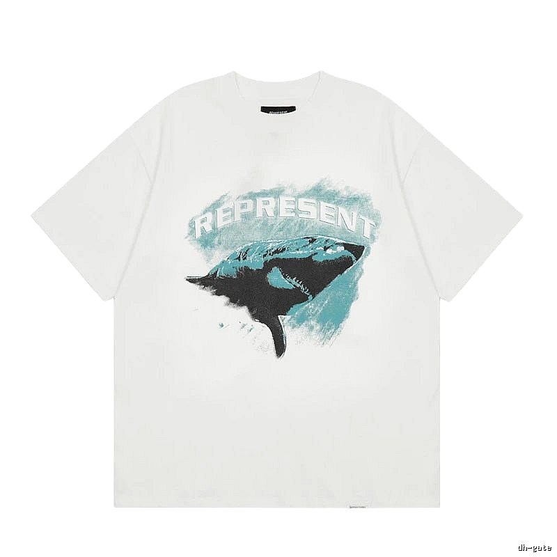 Represent Orca Print Vintage Style White T-Shirt