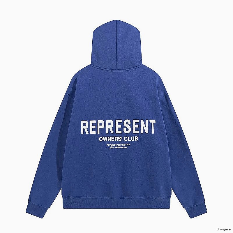 Represent Travel Owners Club hoodie Navy Large Represent with Modern Look