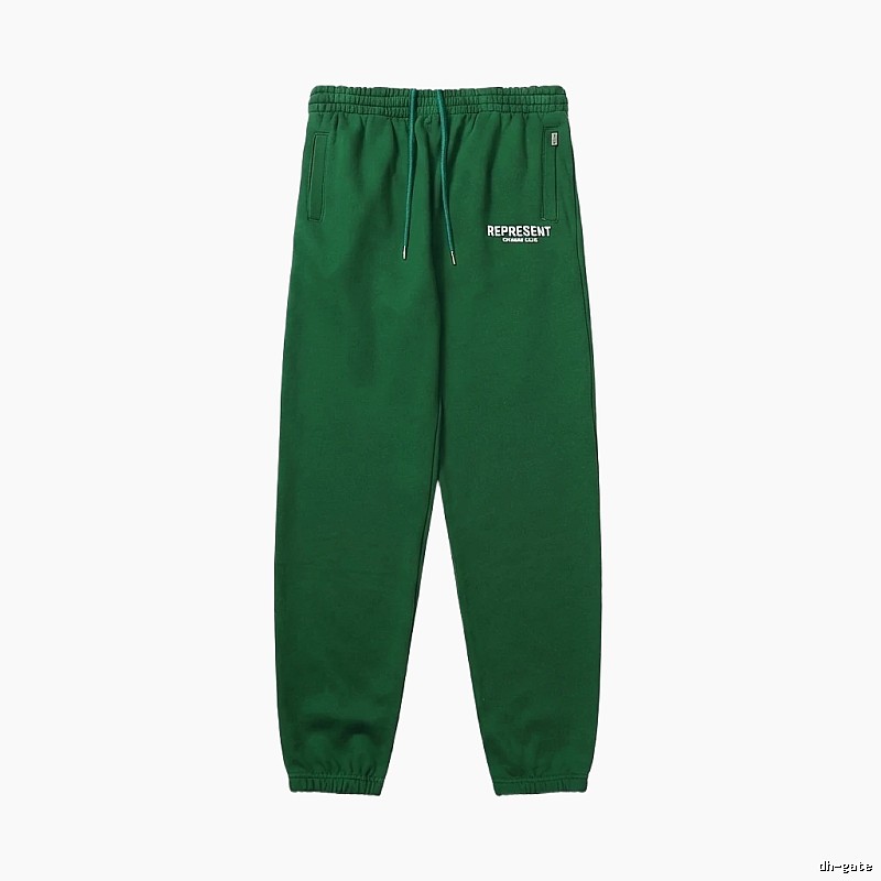 Represent Trendy Brand Casual Green Sweatpants