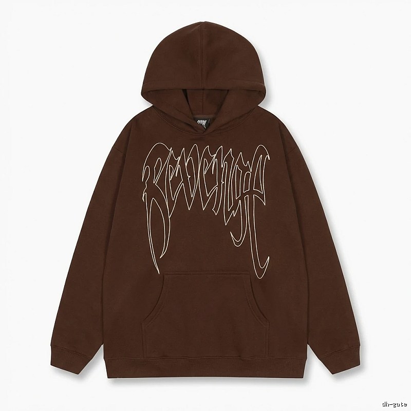 Revenge Gothic Style Dark Coffee Hoodie