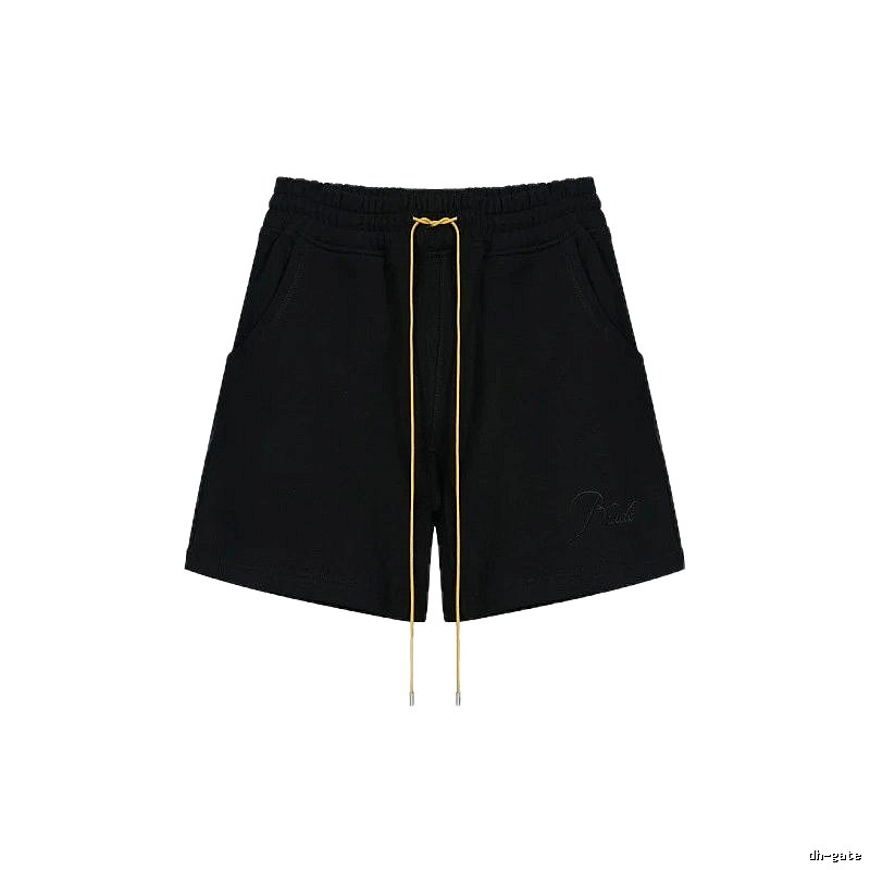 RHUDE minimalist black shorts