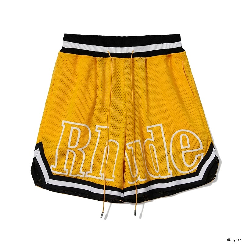RHUDE sporty yellow shorts