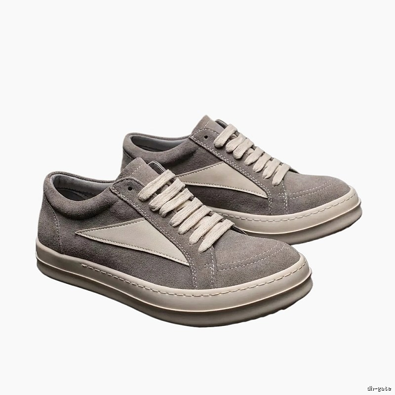 Rick Owens minimalist-style grey sports shoes