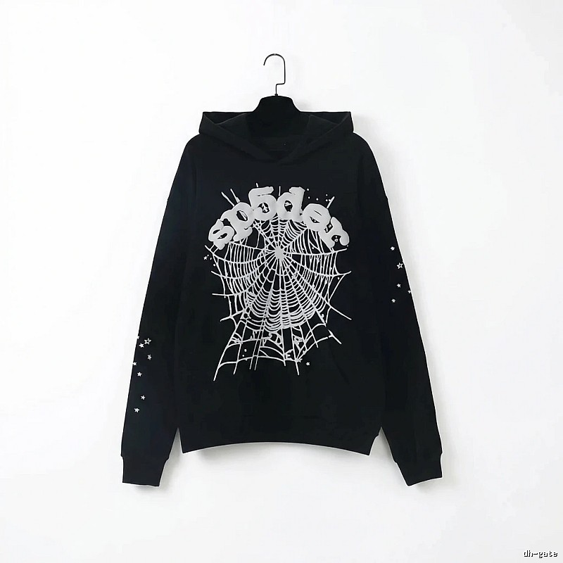Sp5der Spider Print Black Sweatshirt