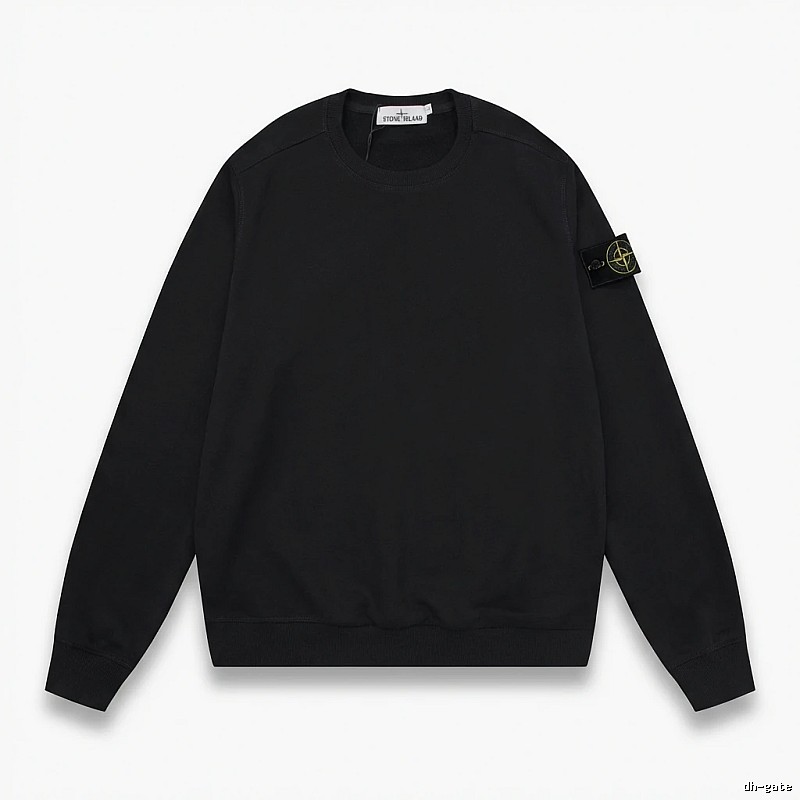 Stone Island basic black sweatshirt