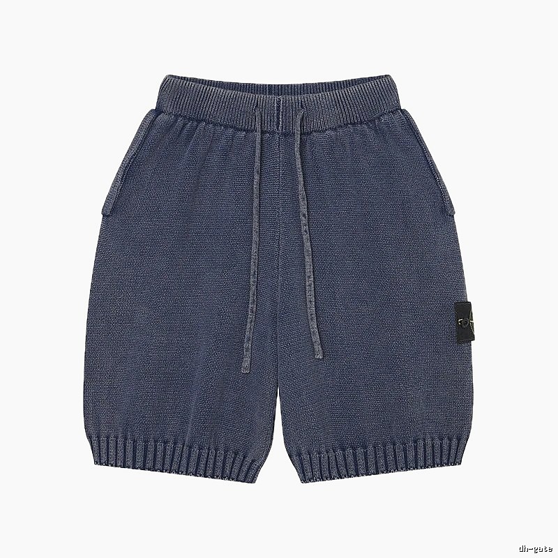 Stone Island Knit Casual Style Navy Blue Shorts