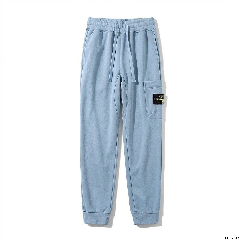 Stone Island Workwear Style Light Blue Sweatpants