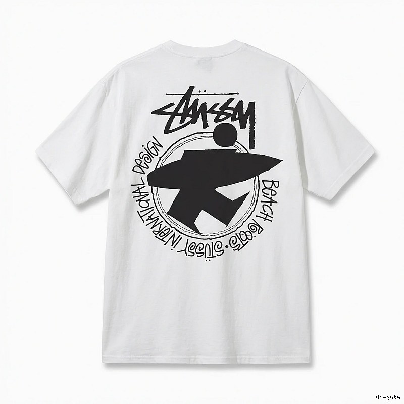 Stussy beach style white T-shirt