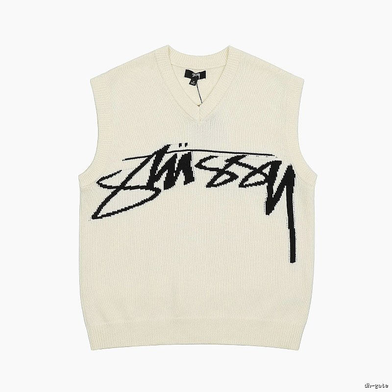 Stussy Beige Swirl Graphic SweatShirt Resort Wear