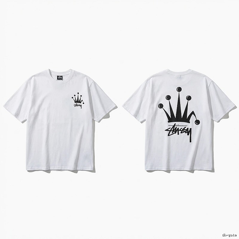 Stussy Crown Trendy Brand White T-shirt