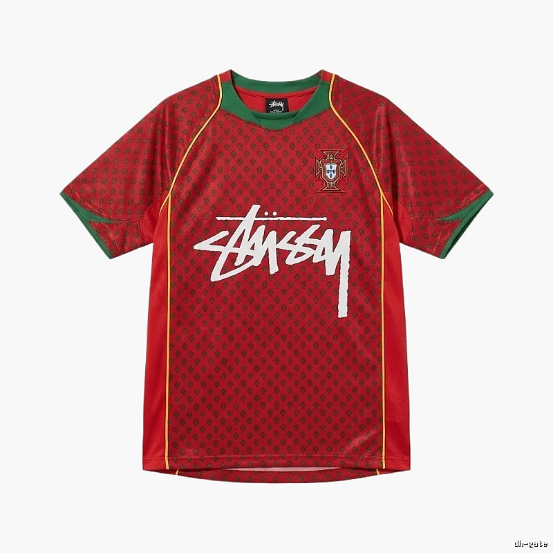 Stussy graffiti-style red short-sleeve