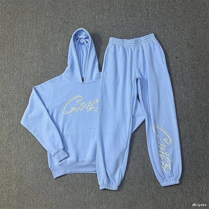 Stussy Light Blue Tracksuit Set Soft Neutral Logo
