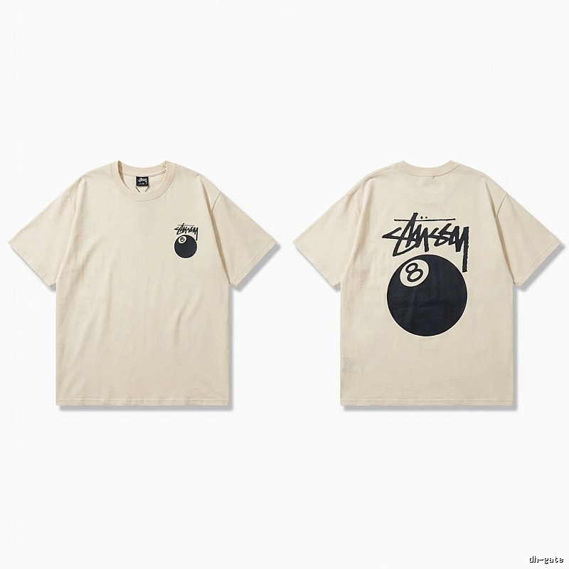 Stussy No.8 Ball Series Retro-Style T-Shirt