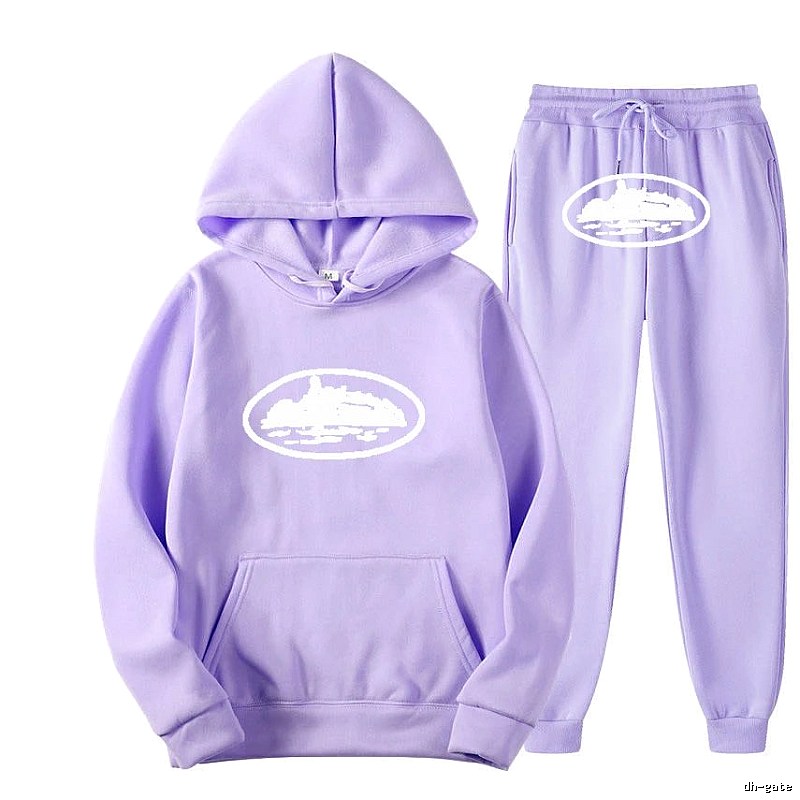 Stussy Purple Tracksuit Set Summer Styling Logo