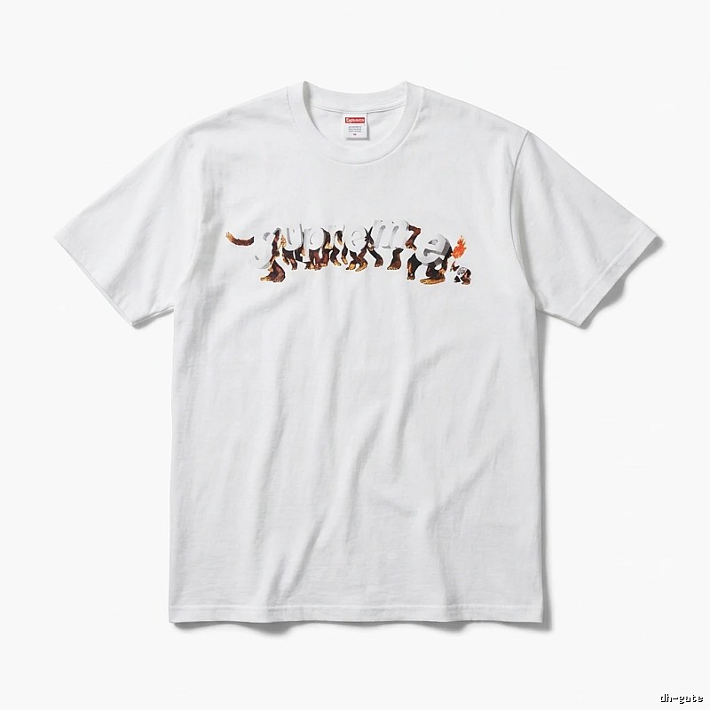Supreme Animal Print Simple White T-shirt
