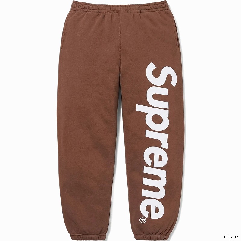 Supreme basic casual brown sweatpants