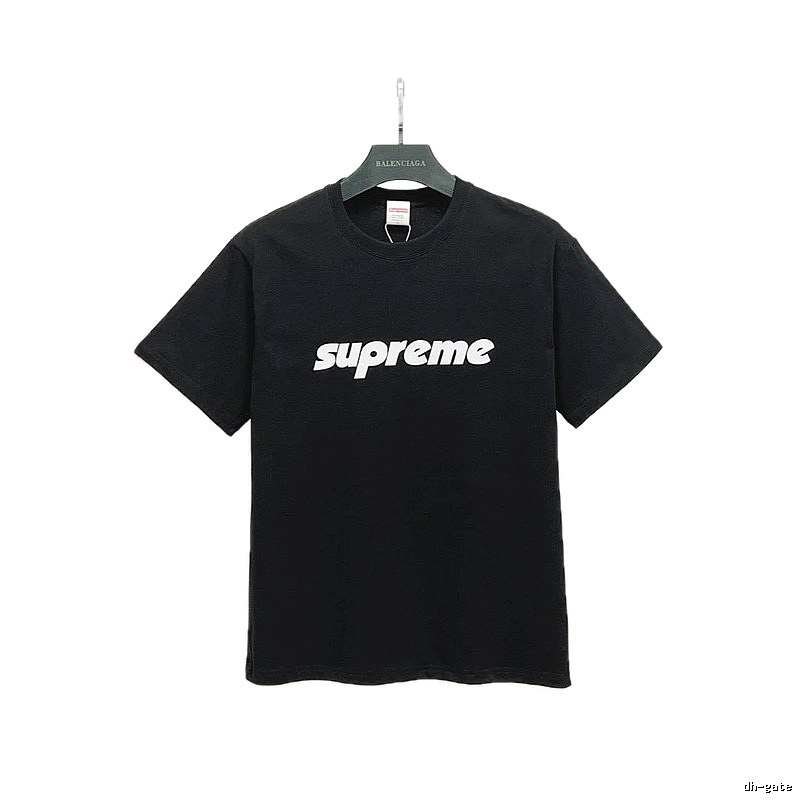 Supreme Classic Logo Street Style Black Short-sleeve T-shirt