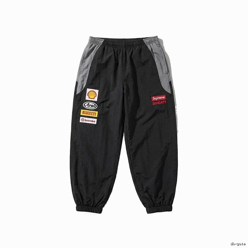 Supreme Co-branded Sporty Black Pants