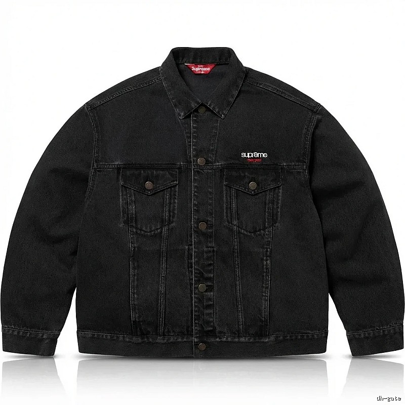 Supreme denim-style black jacket