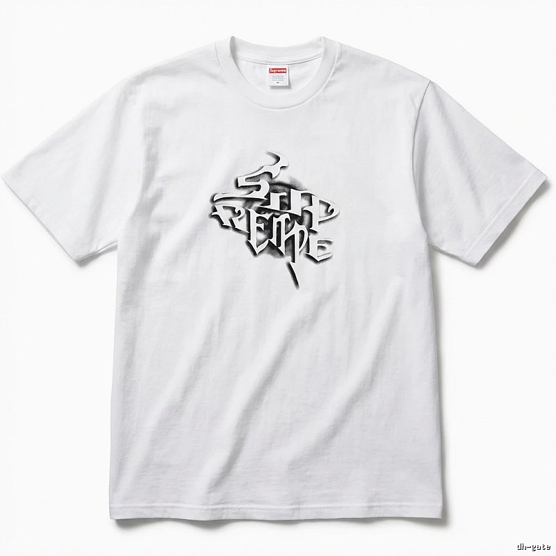 Supreme Gothic Style White T-shirt