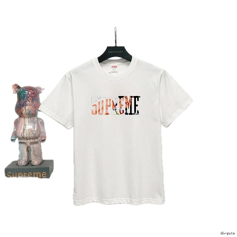 Supreme Printed Street Style White Short-sleeve T-shirt