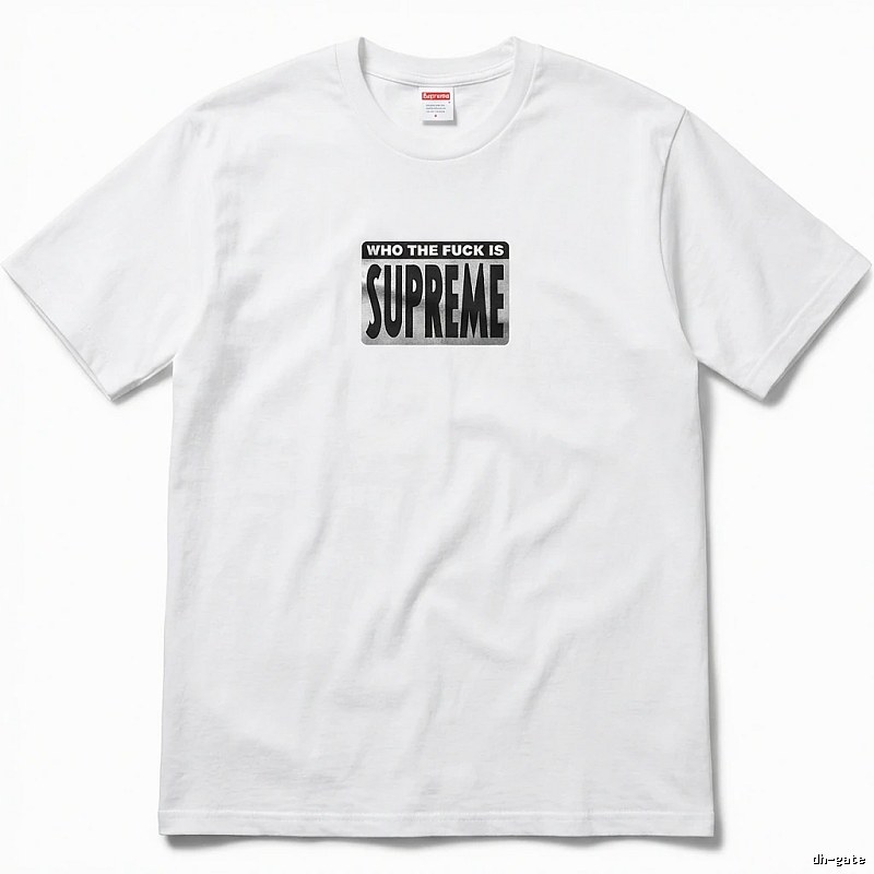 Supreme - printed trendy brand white T - shirt