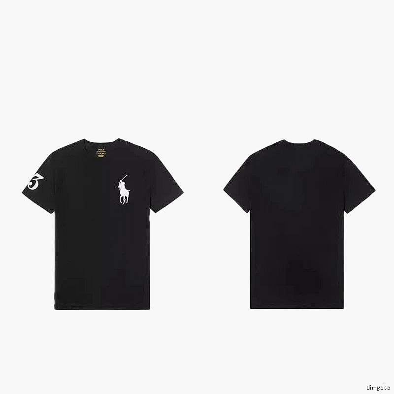 The classic and simple black T-shirt of Ralph Lauren.