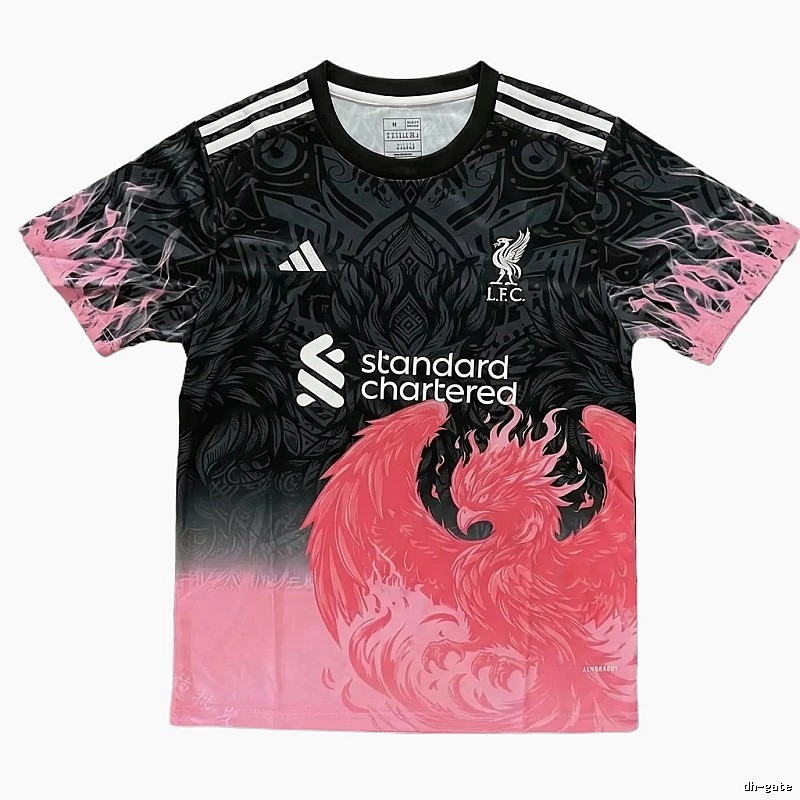 Tokyo Ghoul dark style pink and black short-sleeved shirt