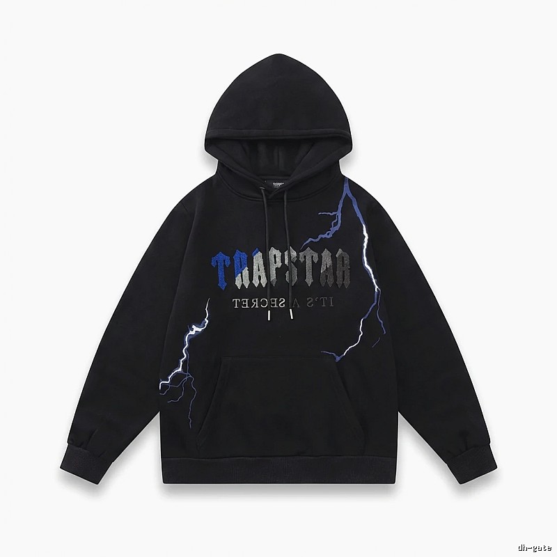 Trapstar Lightning Wind Black Hoodie