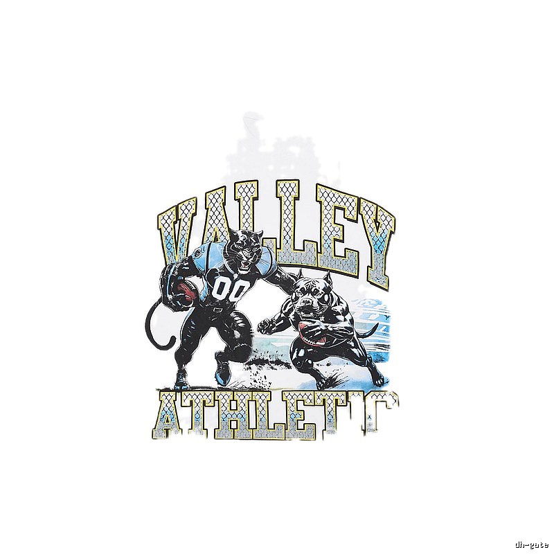 Valley Sports American Retro White Short-sleeve T-shirt