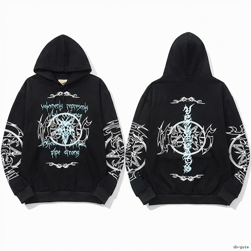 Vetements dark style black sweatshirt