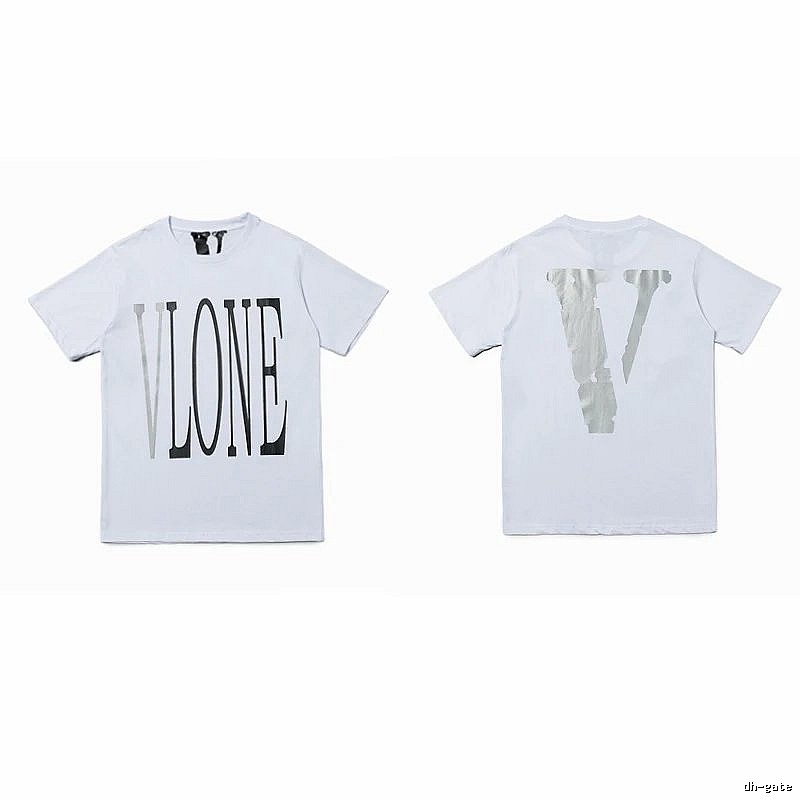 Vlone Patterned Logo T-shirt Black Purple Vlone with Signature Styling